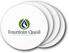 (image for) Fountain Quail Water Managment, LLC Coasters (5 Pack)