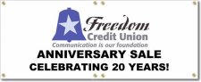 (image for) Freedom Credit Union Banner Logo Center