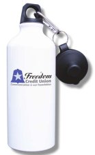 (image for) Freedom Credit Union Water Bottle - White