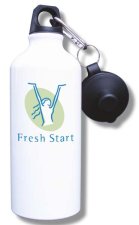 (image for) Fresh Start Women's Foundation Water Bottle - White