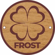 (image for) Adam Frost Wooden Drum Badge