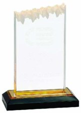 (image for) Gold Frosted Impress Acrylic Award - Large
