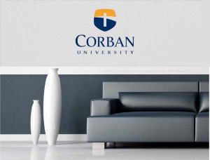 (image for) Corban University Vinyl Wall Decal 15\" x 11\"