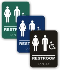 (image for) Unisex Restroom Sign (Wheelchair Accessible)