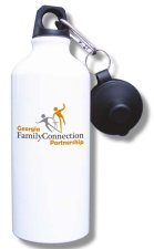 (image for) Georgia Family Connection Partnership Water Bottle - White