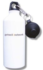 (image for) GetWellNetwork Water Bottle - White