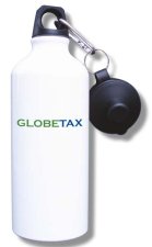 (image for) Globe Tax Water Bottle - White
