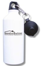 (image for) Golden State Real Estate Water Bottle - White