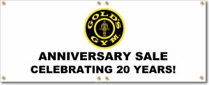 (image for) Gold\'s Gym Banner Logo Center