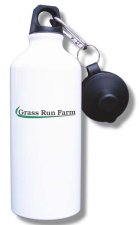 (image for) Grass Run Farm, Inc. Water Bottle - White