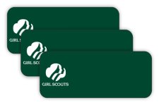 (image for) Girl Scouts 25 Pack of Green Logo Only Badges