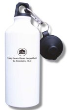 (image for) Greg Jones Home Inspections & assoc., LLC Water Bottle - White