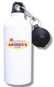 (image for) Gringo\'s Restaurant Group Water Bottle - White