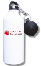 (image for) Gurobi Optimization Water Bottle - White