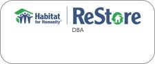(image for) Habitat for Humanity ReStore Standard White Logo Only badge with DBA