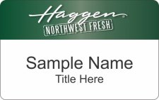 (image for) Haggen White Name Badge