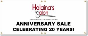 (image for) Halaina\'s Salon Banner Logo Center