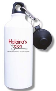 (image for) Halaina\'s Salon Water Bottle - White