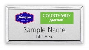 (image for) Hampton by Hilton / Courtyard Marriott Dual Logo Executive Silver Badge