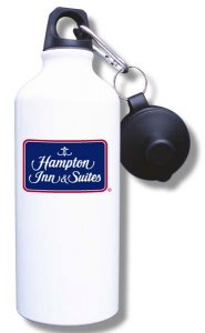 (image for) Hampton Inn & Suites Logo B Water Bottle - White