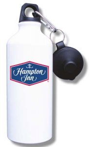 (image for) Hampton Inn Logo A Water Bottle - White