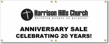 (image for) Harrison Hills Church Banner Logo Center