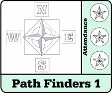 (image for) Path Finders 1 Full Color Sublimated Badge - Harvest Baptist