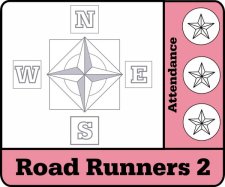 (image for) Road Runners 2 Full Color Sublimated Badge - Harvest Baptist