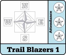 (image for) Trail Blazers 1 Full Color Sublimated Badge - Harvest Baptist