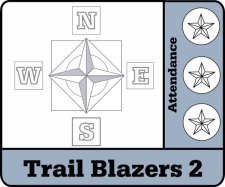 (image for) Trail Blazers 2 Full Color Sublimated Badge - Harvest Baptist