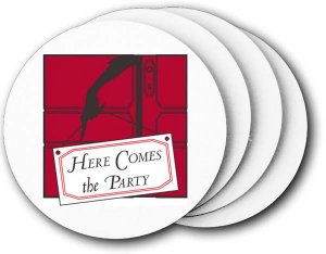 (image for) Here Comes the Party Coasters (5 Pack)