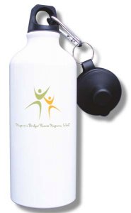 (image for) Hispanic Bridge, LLC Water Bottle - White