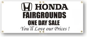 (image for) Honda Logo A 4\' x 12\' Banner