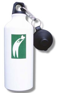 (image for) Hospice of Homer Water Bottle - White