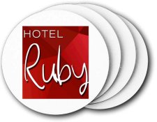 (image for) Hotel Ruby Coasters (5 Pack)