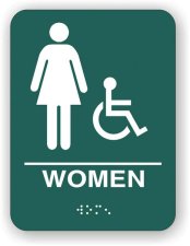 (image for) HT210 - Hawthorn Women's Restroom Sign