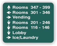 (image for) HT300V7 - Hawthorn 7 Line Directional Sign