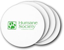 (image for) Humane Society of Monroe County Coasters (5 Pack)