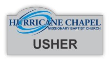 (image for) Hurricane Chapel M.B. Church Silver USHER Badge