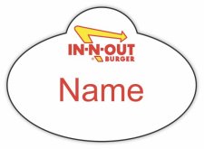 (image for) IN-N-OUT BURGER White Shaped Badge