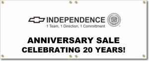 (image for) Independence Chevrolet/Cadillac Banner Logo Center