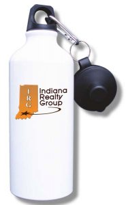 (image for) Indiana Realty Group Water Bottle - White