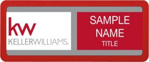 (image for) Keller Williams KW Color Swap Badge Insert D and Frame Package