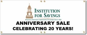 (image for) Institution For Savings Banner Logo Center