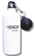 (image for) ISACA Tulsa Chapter Water Bottle - White