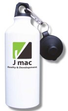 (image for) J Mac Realty and Development Water Bottle - White