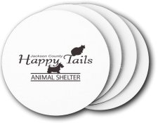 (image for) Jackson County Happy Tails Animal Shelter Coasters (5 Pack)