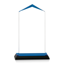 (image for) Blue Jewel Corner Acrylic Award - Large