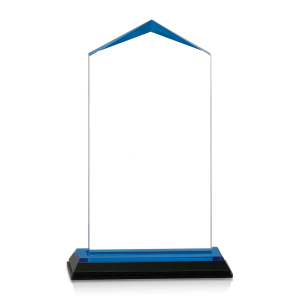 (image for) Blue Jewel Corner Acrylic Award - Large