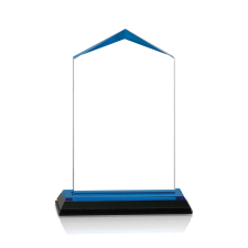 (image for) Blue Jewel Corner Acrylic Award - Medium